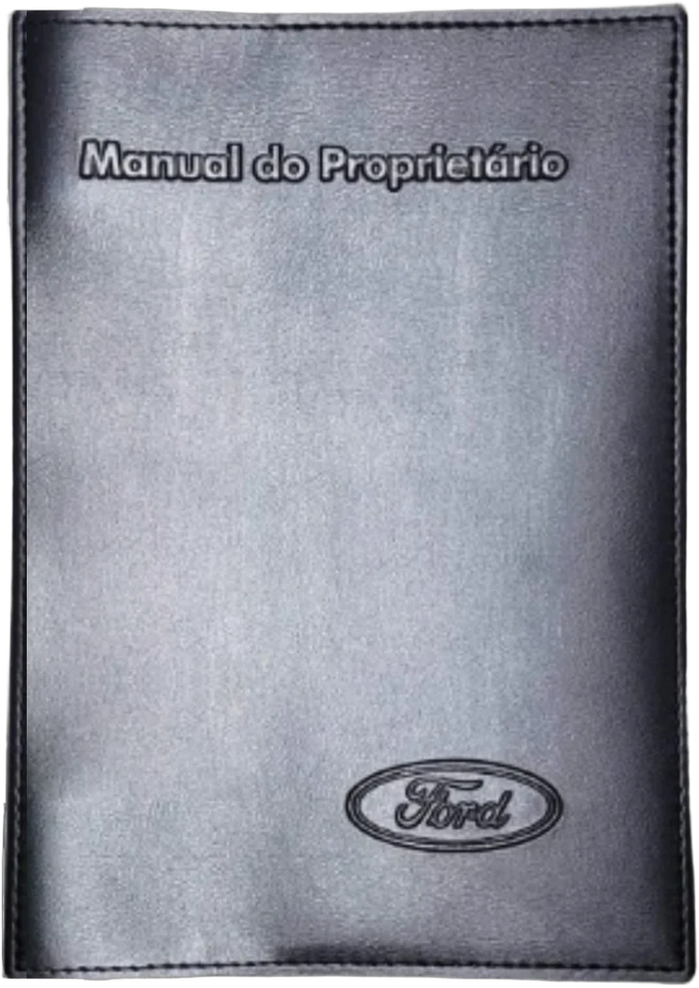 Porta-manual do proprietário em sintético, com porta-documento do mesmo kit